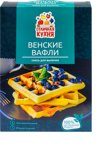 

Смесь для выпечки Отличная Кухня Венские вафли 300 г