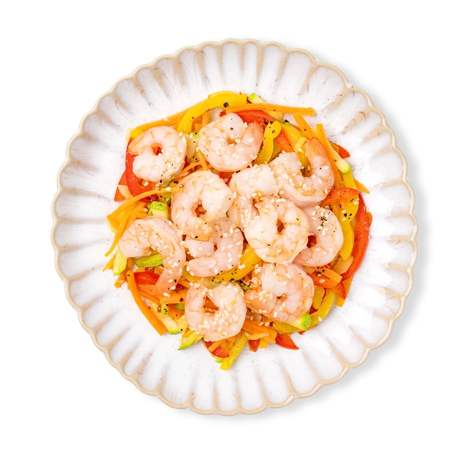

Креветки Азбука вкуса белоногие с овощами 220 г