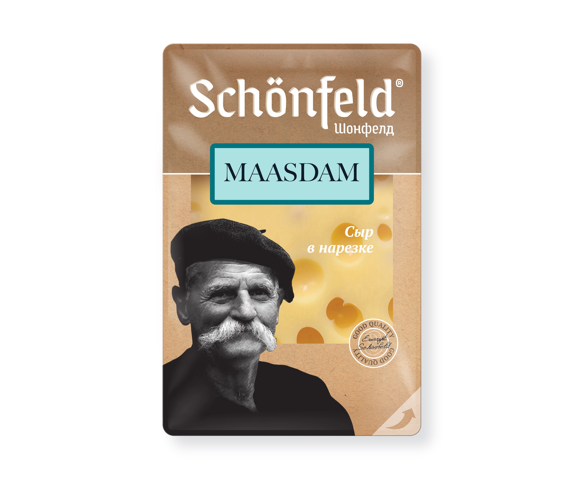 

Сыр полутвердый Schonfeld Маасдам 45% 125 г