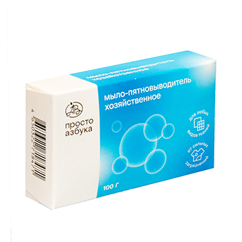 

Мыло-пятновыводитель хозяйственное Просто Азбука 1 шт 100 г