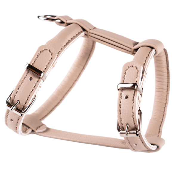 Шлейка круглая для собак Аркон Candy обхват шеи 27-35 см, обхват груди 37-45 см, бежевая