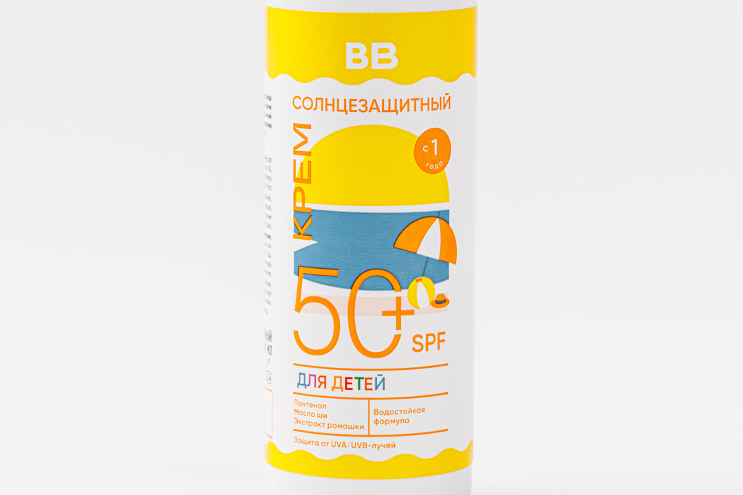 

Крем солнцезащитный для детей ВкусВилл SPF 50+