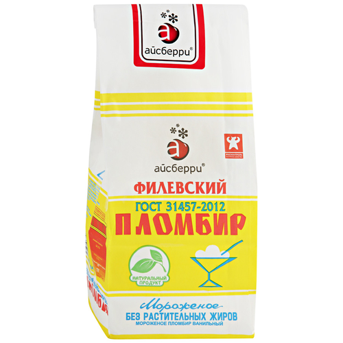 

Мороженое Филевское пломбир ваниль брикет 12% 450 г