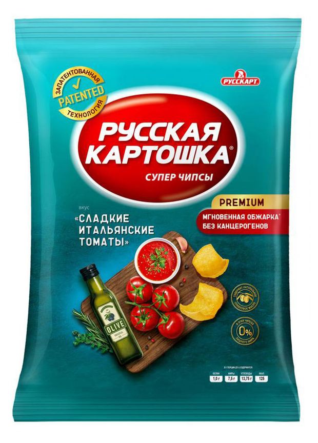 

Чипсы картофельные Русская картошка Premium Сладкие итальянские томаты 140 г