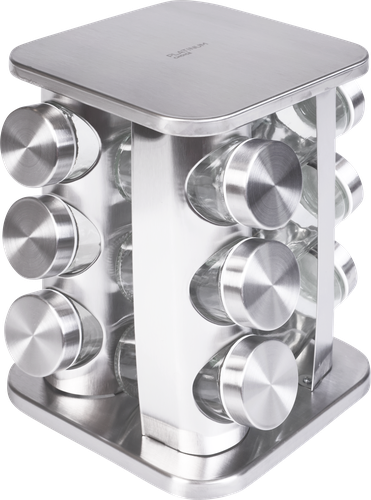 

Набор банок для специй Platinume choice Smart Cook на подставке из нержавеющий стали