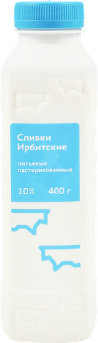 

Сливки питьевые Ирбитские пастеризованные 10% 400 г