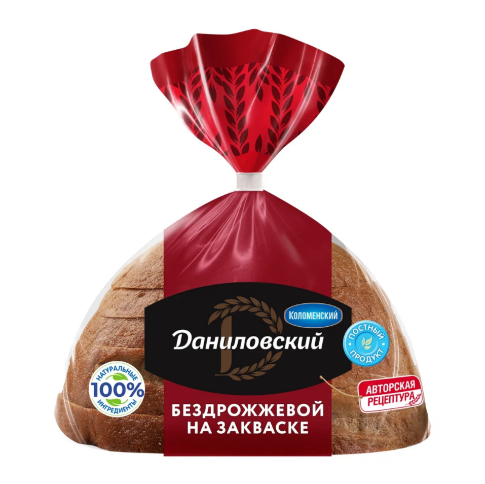 

Хлеб бездрожжевой Коломенское Даниловский нарезка 300 г