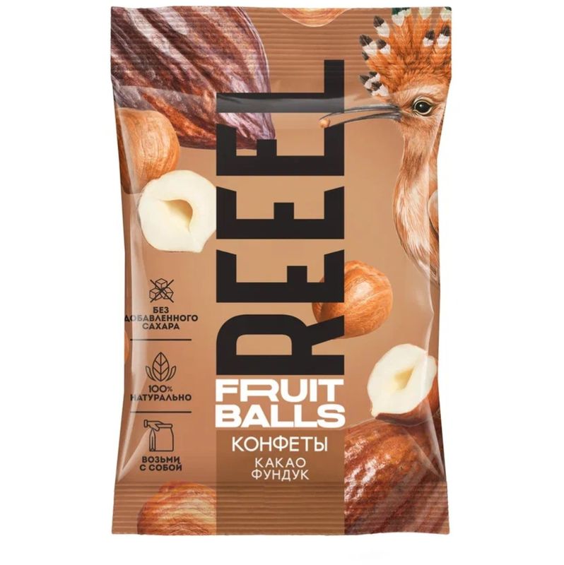

Конфеты Reeel Какао Фундук Финик фруктовые неглазированные 50 г