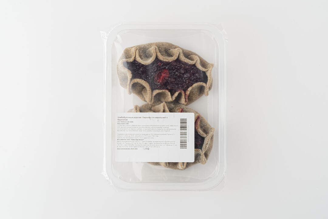 

Карельские пирожки-калитки с брусникой 200 г