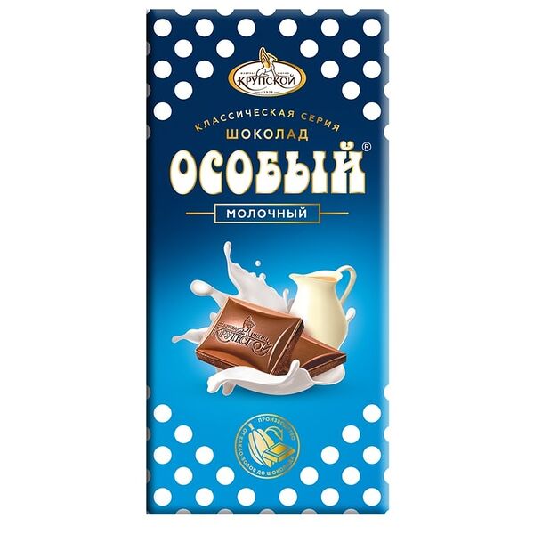 Шоколад Особый Фабрика имени Крупской молочный 90 г