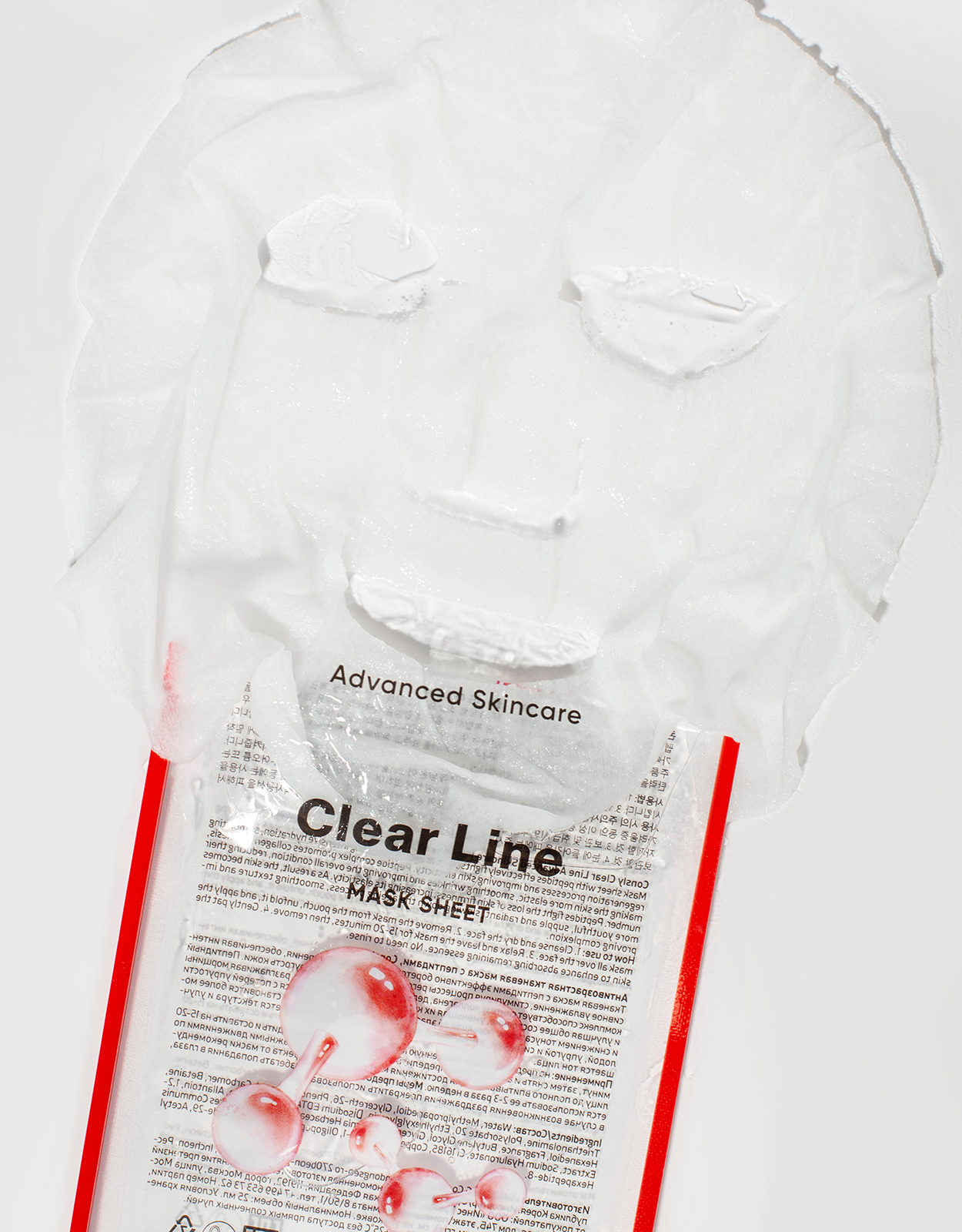 

Антивозрастная тканевая маска Consly Advanced Skincare Clear Line Peptides Mask Sheet с пептидами 25 мл
