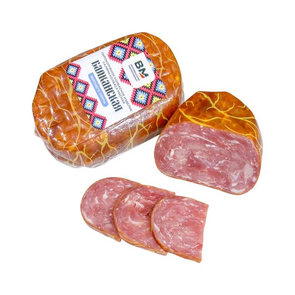 Изд колб с/к салями колбаса мясная Балканская в/с вак гофра вес Волковысский мк