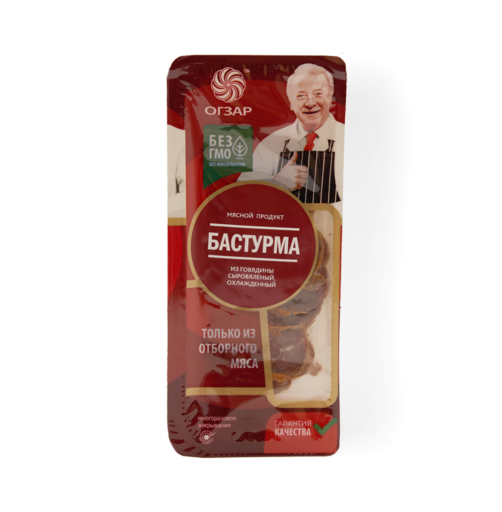 

Бастурма Огзар из говядины сыровяленая нарезка 70 г
