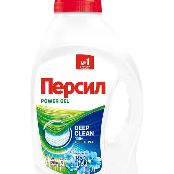Гель для стирки Персил Свежесть от Вернель для белого белья 1300 мл 20 стирок