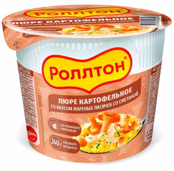 Пюре картофельное Роллтон со вкусом жареных лисичек со сметаной 40 г