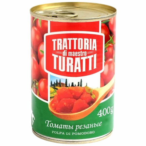 Помидоры Trattoria Di Maestro Turatti резаные 400 г