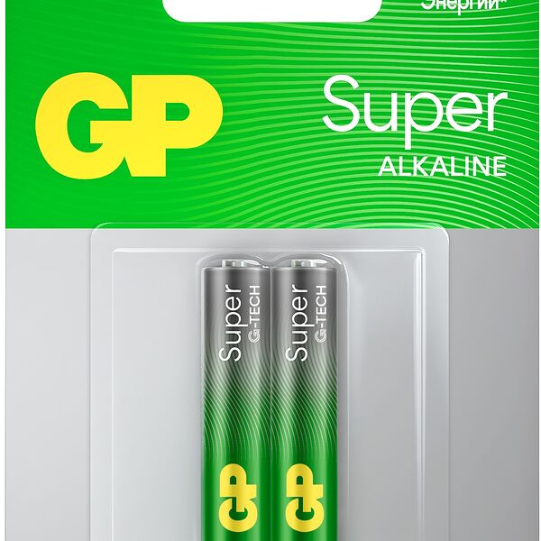 Батарейка gp супер алкалин 24 а ааa 2 шт