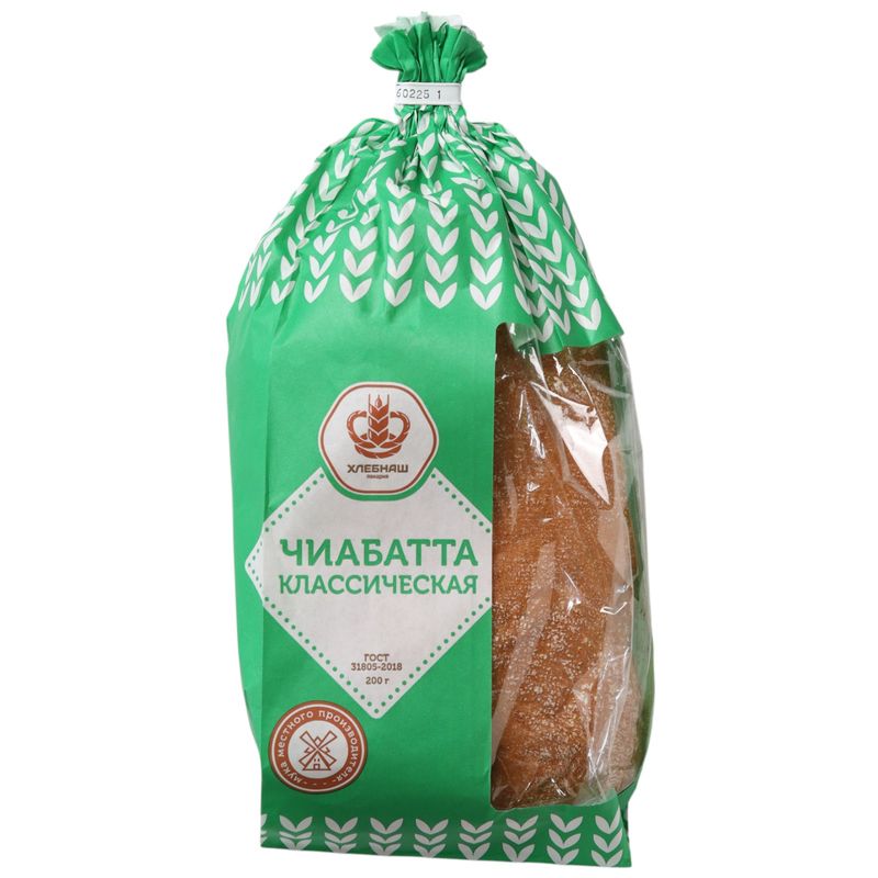 

Чиабатта Хлебнаш Классическая, 200 г