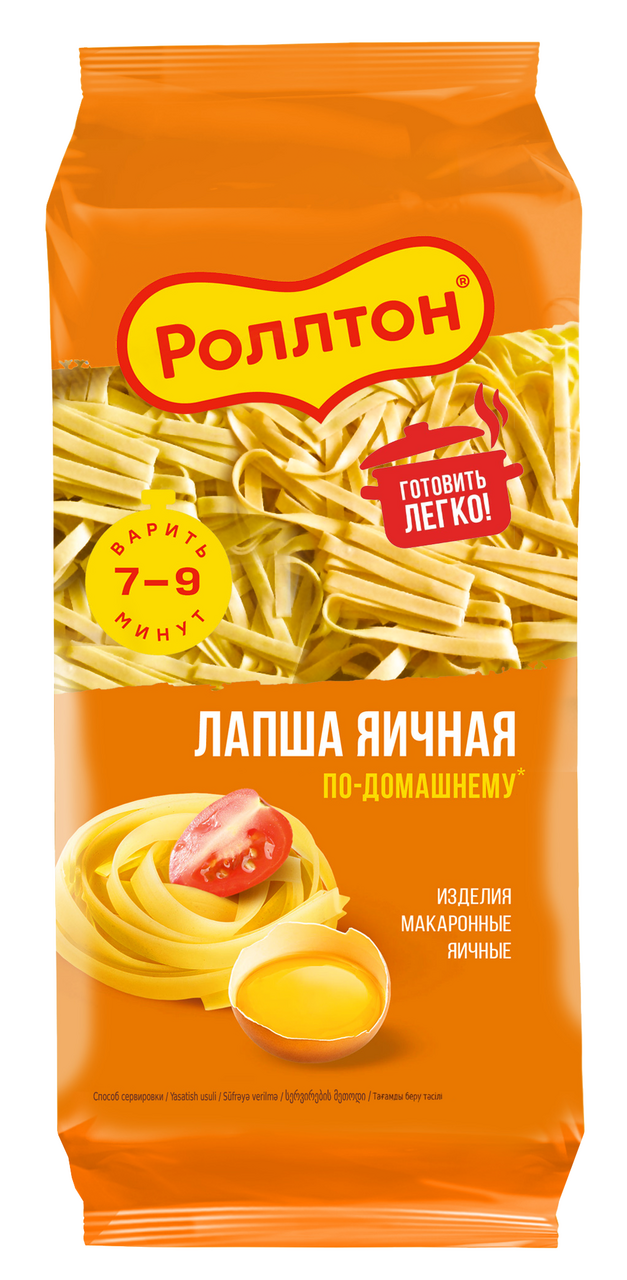 

Лапша яичная Роллтон По-домашнему 400 г