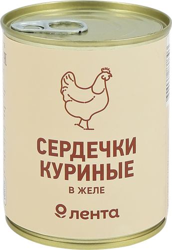 

Сердечки куриные Лента в желе, 350 г