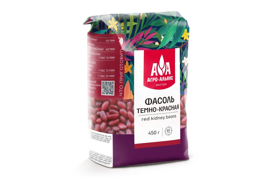 

Фасоль Агро-Альянс Экстра темно-красная 450 г