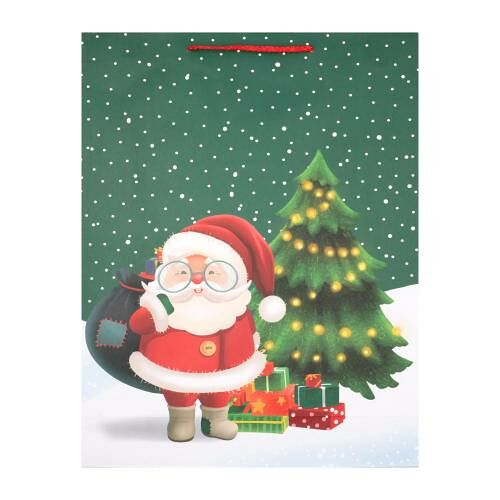 Подарочная сумка Новогодняя в ассортименте  33х42.5х10 см