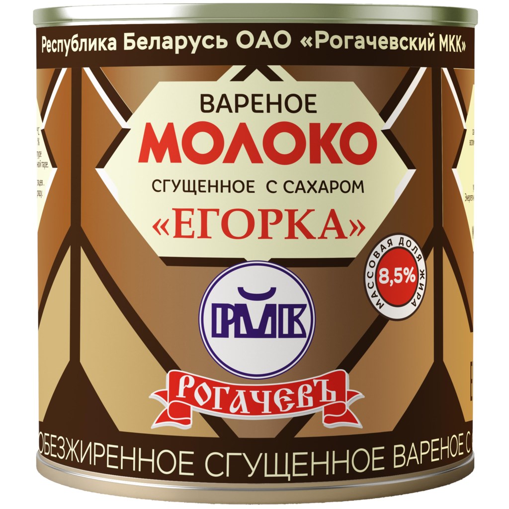 

Молоко сгущенное Рогачевъ Вареное с сахаром 8.5% 360 г