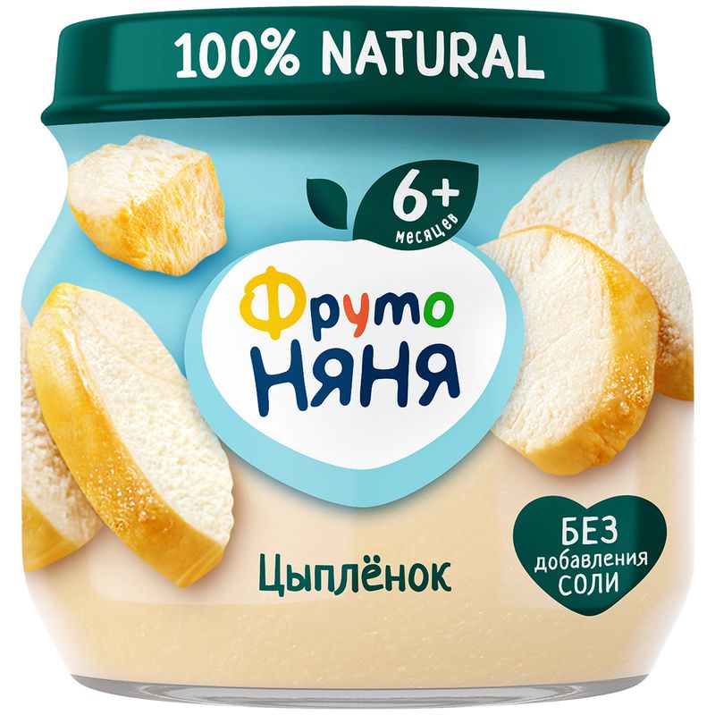 

Пюре ФрутоНяня из мяса цыплят 80 г