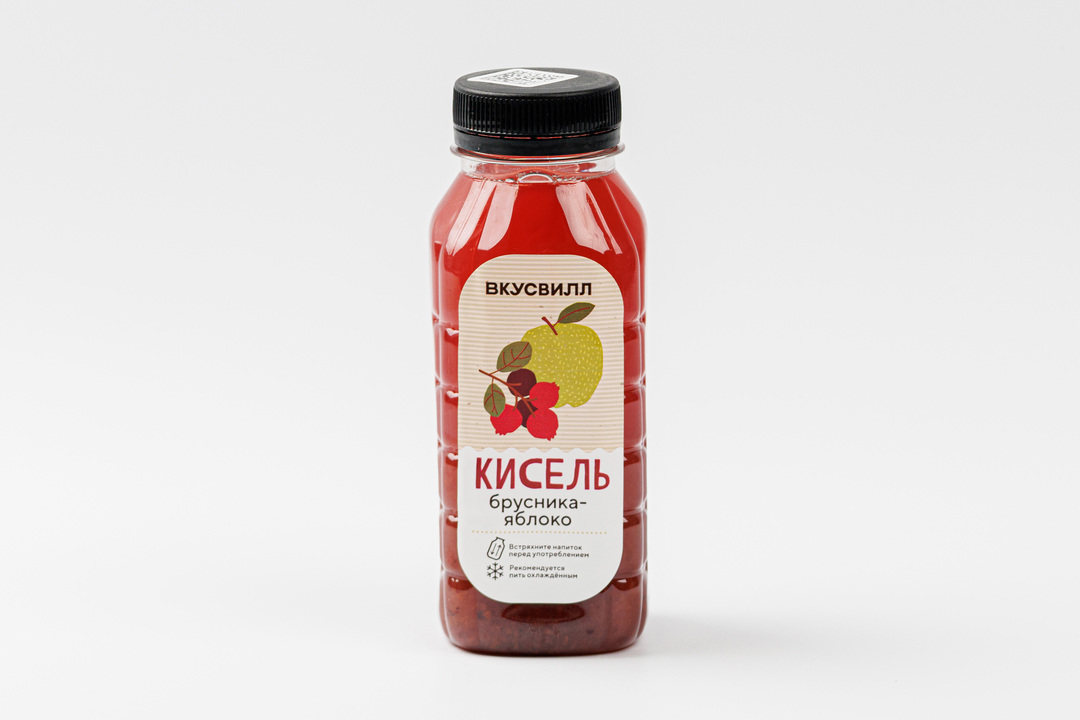 

Кисель ВкусВилл Брусника-яблоко 250 мл