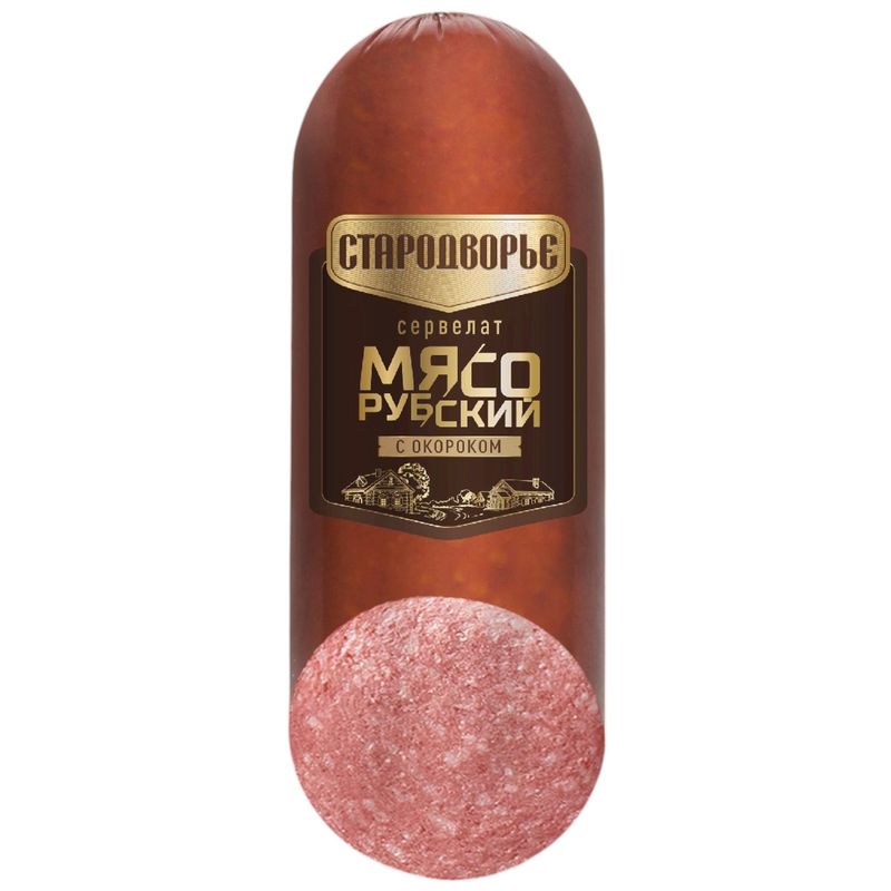 

Сервелат Стародворье Мясорубский варено-копченый 400 г