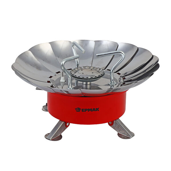 Ермак плитка газовая к бал. с цанговым захватом портативная с лепестками малая