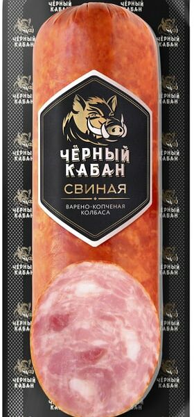 Колбаса Черный кабан Свиная варено-копченая 290 г