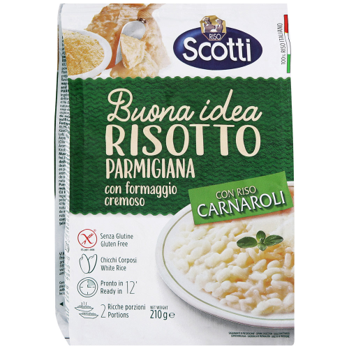 

Ризотто Riso Scotti Risotto Parmigiana с сыром пармезан 210 г