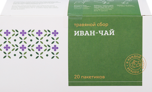 Чай травяной Травы и пчелы Травяной сбор Иван-чай микс 20 шт. 30 г