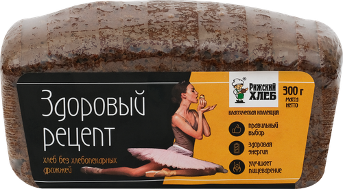 

Хлеб Рижский Хлеб Здоровый рецепт бездрожжевой заварной 300 г