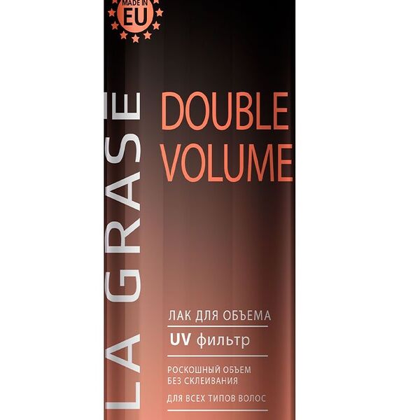Лак для волос La Grase Double Volume сильная фиксация, 75 мл