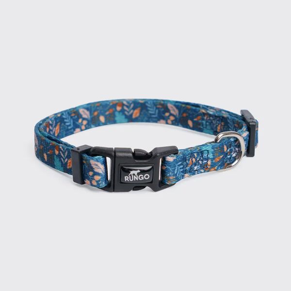 Ошейник Rungo 10 мм/18-25 см цветочный синий