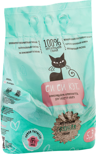 

Наполнитель Си Си Кэт комкующийся 5.3 л 3.3 кг