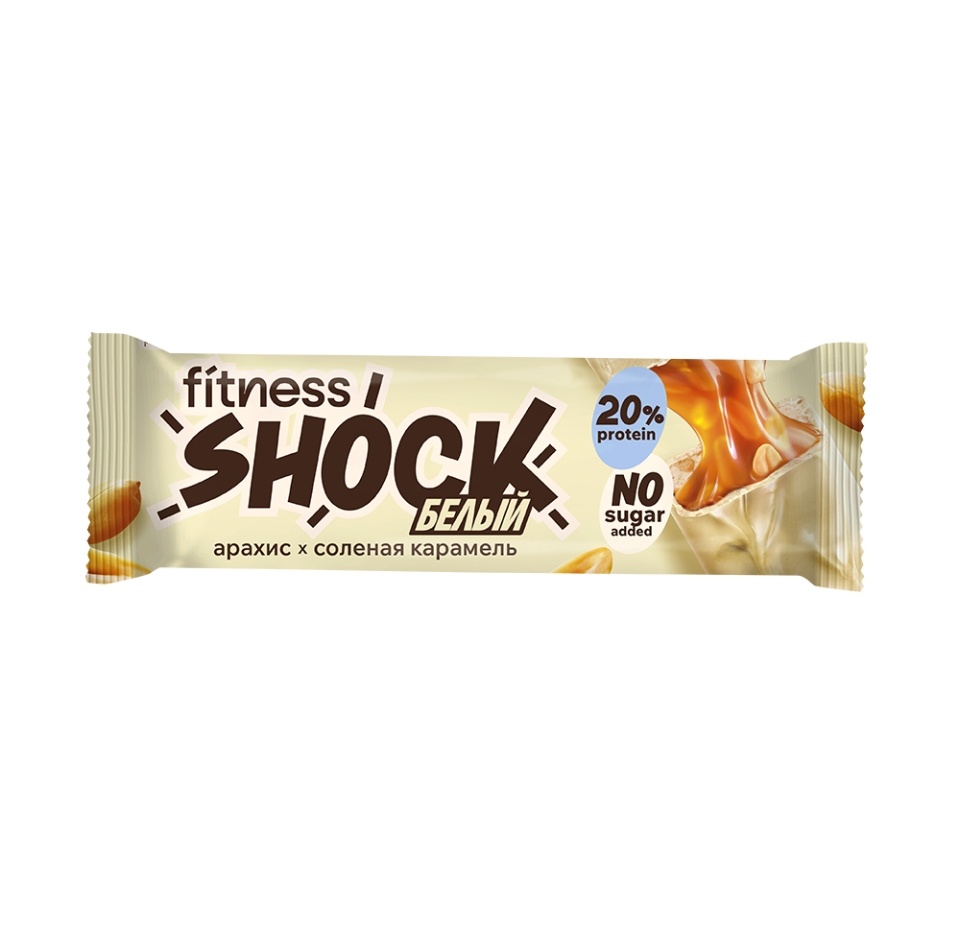 

Батончик глазированный Fitnes Shock соленая карамель 50 г