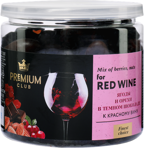 

Смесь фруктово-ореховая PREMIUM CLUB К красному вину, 200г