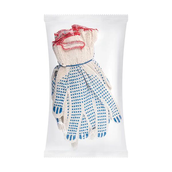 Перчатки трикотажные с точечным ПВХ покрытием 