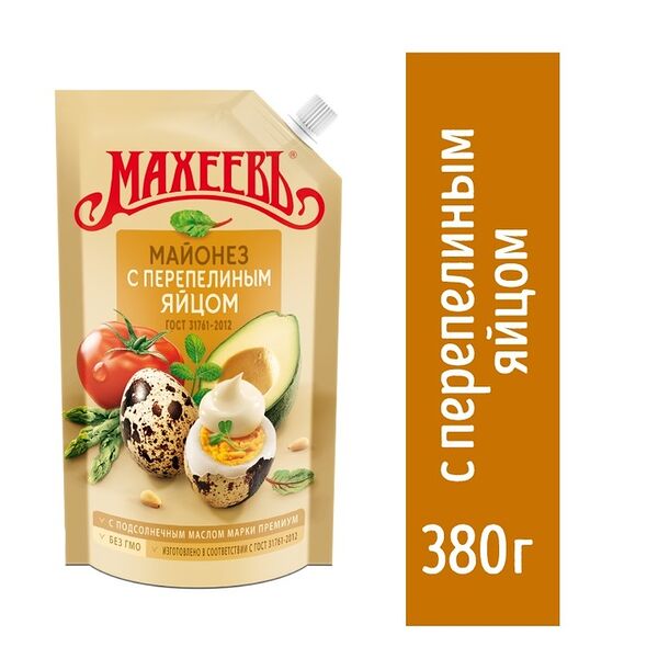 Майонез Махеевъ с перепелиным яйцом 67%, 380 г