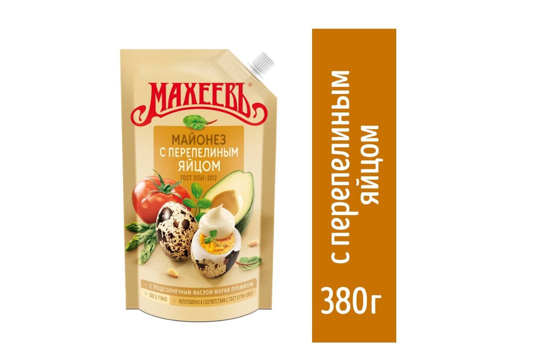 

Майонез Махеевъ с перепелиным яйцом 67%, 380 г