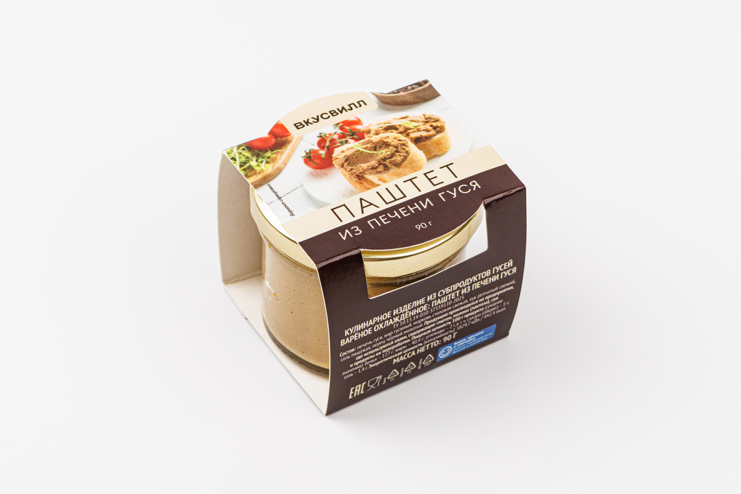 

Паштет из печени гуся, 90 г