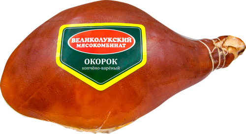 

Окорок Великолукский Мясокомбинат копчено-вареный весовой