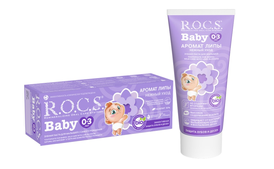 

Зубная паста R.O.C.S. Baby липа 45 г