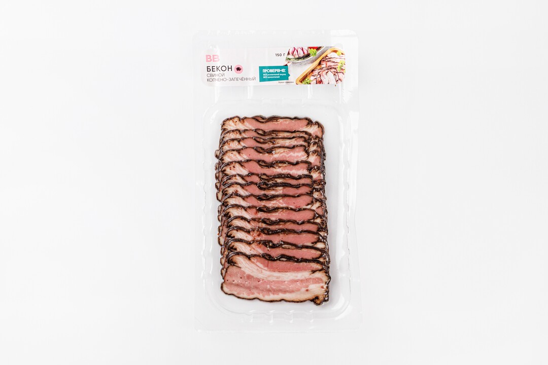 

Бекон свиной копчено-запеченный