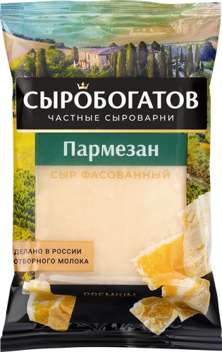 

Сыр твердый Сыробогатов Пармезан 40% 180 г