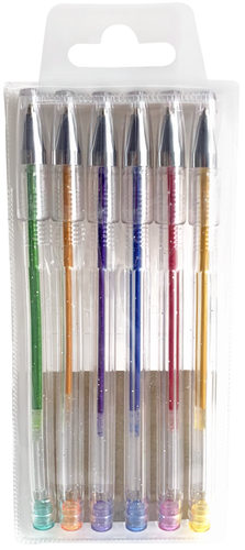 

Набор гелевых ручек ЛЕНТА 6 цветов, с глиттером Арт. MF195002-1, 6шт