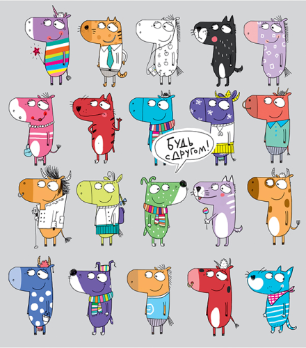 

Тетрадь ПЗБМ А5 на скрепке в клетку 48 листов 1 шт. дизайн в ассортименте